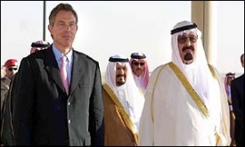 Tony Blair a saúdský král Abdalláh