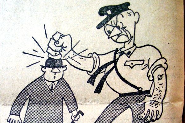 Dobová karikatura.
