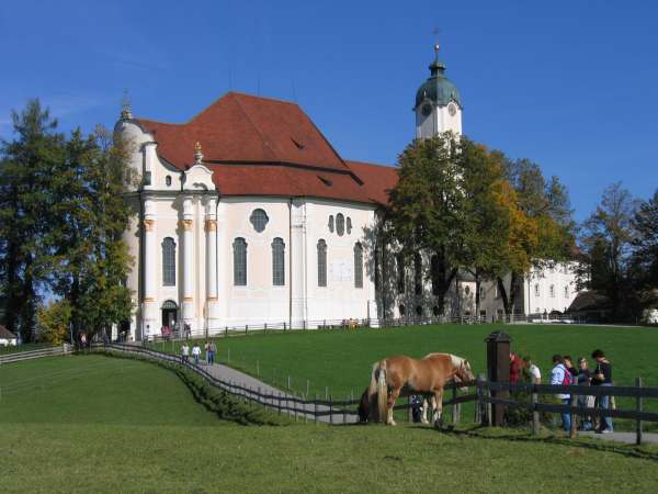 Perla rokoka: kostel Wieskirche Perla rokoka: kostel Wieskirche