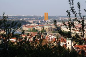 Pohled z petřínského kopce