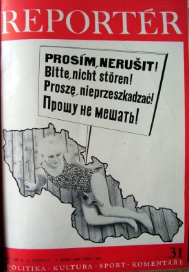 Obálka časopisu Reportér, 7. srpna 1968.