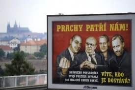 Jeden z billboardů kampaně drobných podnikatelů a zaměstnanců.