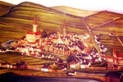 Veduta města z roku 1770; z expozice muzea.