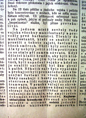 Popis krvav&yacute;ch ud&aacute;lost&iacute; ve Francii.