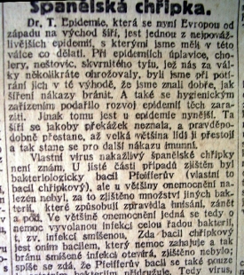 Epidemie španělské chřipky se šíří Evropou.