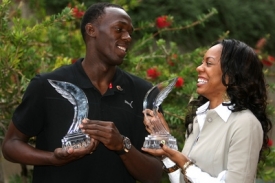 Usain Bolt s Sanyou Richardsovou jako nejlepší atleti světa.