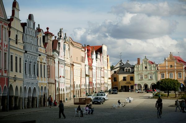 Město Telč je na seznamu UNESCO.