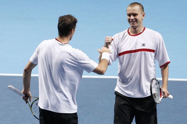Československý pár František Čermák (vlevo) a Michal Mertinák.