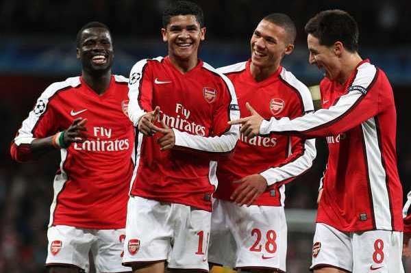 Radost hráčů Arsenalu v Lize mistrů. Vydrží jim i proti Chelsea?