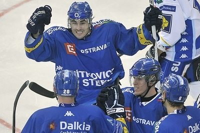 Hokejisté Vítkovic. 