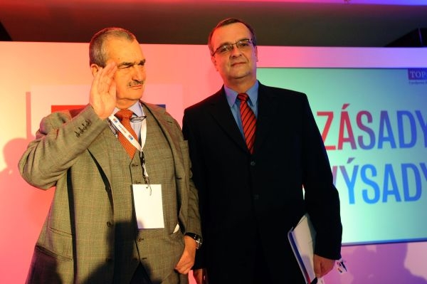 Karel Schwarzenberg a Miroslav Kalousek. 