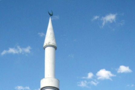 Curyšská Mahmúdova mešita, jedna z prvních v zemi, z počátku 60. let.