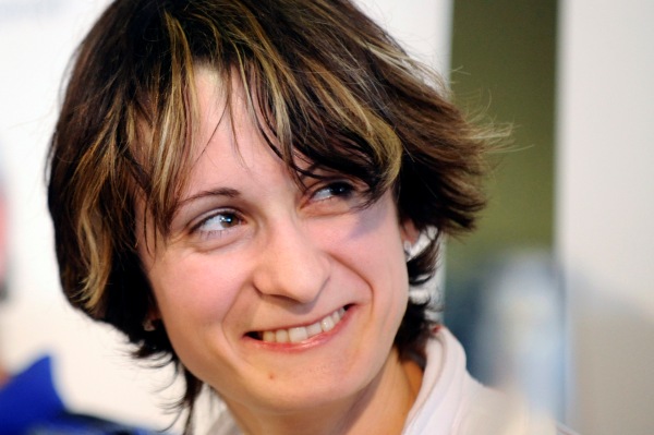 Martina Sáblíková po příletu do Prahy.