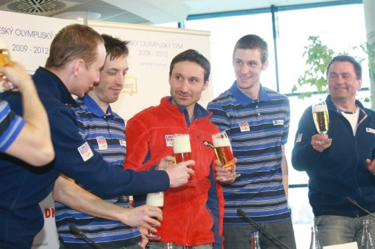 Slavili i běžci - (zleva) Bauer, Koukal, Magál a Jakš.