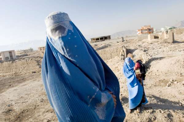 Afghánské ženy na okraji Kábulu.