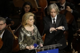 Bob Geldof s herečkou Catherine Deneuve.