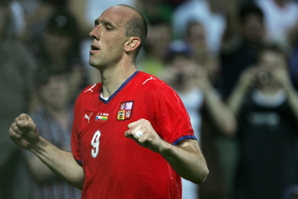 Jan Koller ještě v reprezentačním dresu.