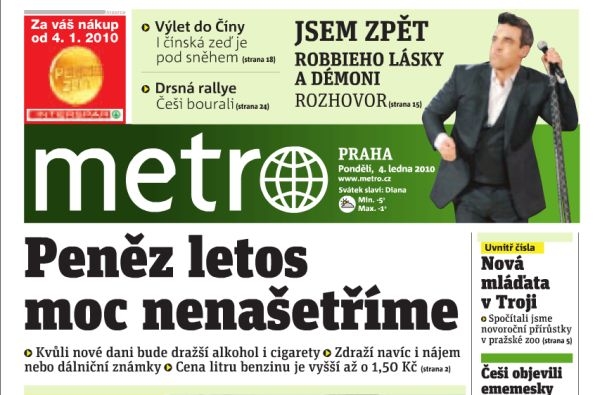 Deník Metro rozšiřuje svou distribuční síť. Deník Metro rozšiřuje svou distribuční síť.