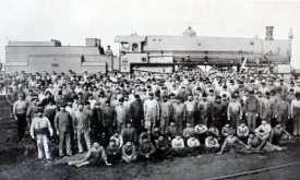 Rakouská lokomotiva z roku 1910.