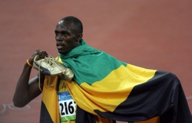 Usain Bolt se počtvrt&eacute; v řadě představ&iacute; na m&iacute;tinku v Ostravě.