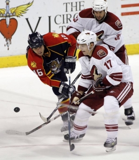 Radim Vrbata (17) rozhodl zápas dvěma góly.
