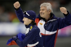 Martina Sáblíková a Petr Novák a jejich štěstí.