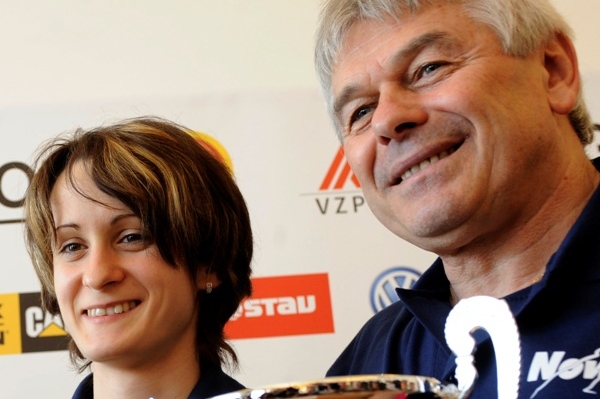 Martina Sáblíková a Petr Novák.
