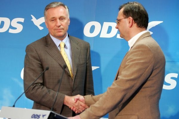 Pomyslné střídání stráží v ODS.