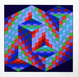 Vasarely spolupracoval i s Ernö Rubikem.