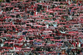 Fanoušci Slavie Praha.