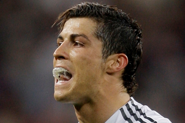 Cristiano Ronaldo vstřelil první branku Realu. Cristiano Ronaldo vstřelil první branku Realu.