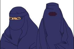 Nidžáb a burka.