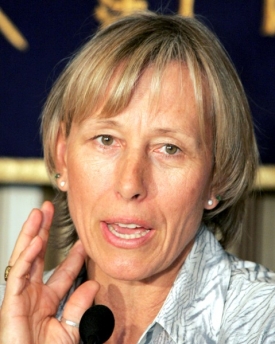Martina Navrátilová.