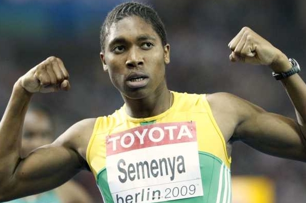 Jihoafrická atletka Caster Semenyaová. Jihoafrická atletka Caster Semenyaová.
