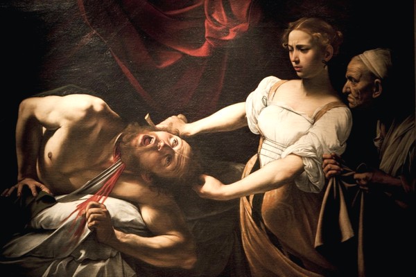 Judita a Holofernes, Caravaggiův obraz dokončený roku 1599.