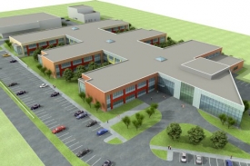BIOCEV, budoucí české centrum špičkových biotechnologií.