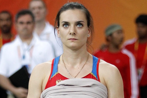 Tyčkařka Jelena Isinbajevová. Tyčkařka Jelena Isinbajevová.
