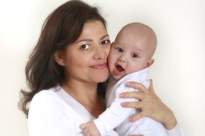 Zpěvačka Ilona Csáková se synem Danielem.