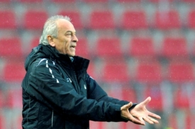 František Cipro, nový hlavní trenér Slavie Praha, hráče nepochválil.