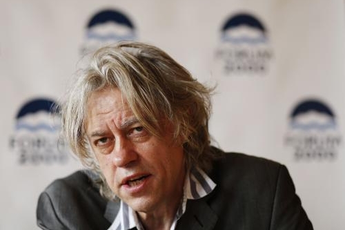 Bojovník proti chudobě ve světě Bob Geldof. 