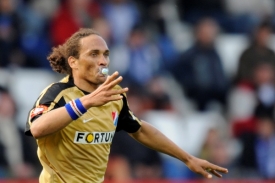Střelec jediného gólu Ostravy Fernando Neves. Střelec jediného gólu Ostravy Fernando Neves.