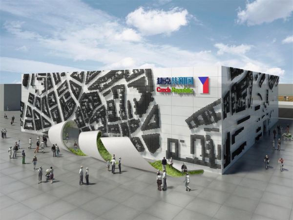 Vizualizace českého pavilonu.