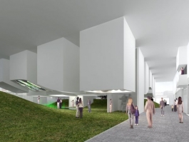 Interi&eacute;r česk&eacute;ho pavilonu.