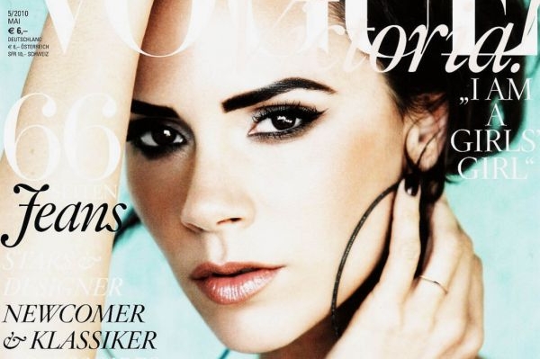 Victoria Beckhamová na titulce německého časopisu Vogue. Victoria Beckhamová na titulce německého časopisu Vogue.