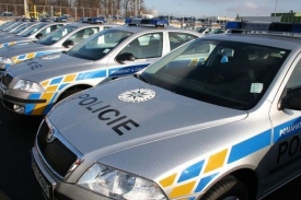 Policejní auta.