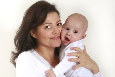Zpěvačka Ilona Csáková se synem Danielem.