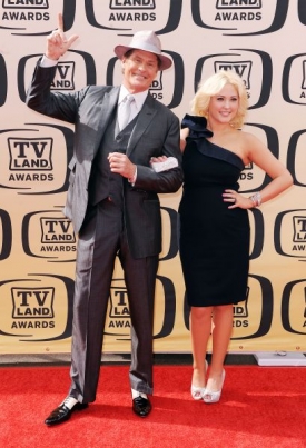 David Hasselhoff se svou mladší dcerou Hayley.