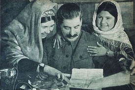 Josif Vissarionovič Stalin v časopise Vlasta z roku 1960.