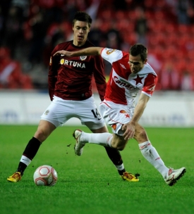 Václav Kadlec během pražského derby.