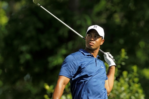 Tiger Woods ve druhém kole turnaje v Quail Hollow.